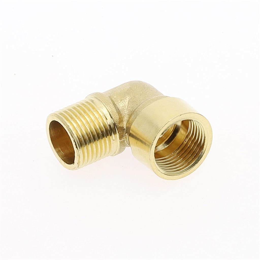 Złącze kolankowe 90 stopni z mosiądzu - gwint żeński x męski, rozmiary od 1/8" do 1", trwały adapter do wody i paliwa(1Inch)