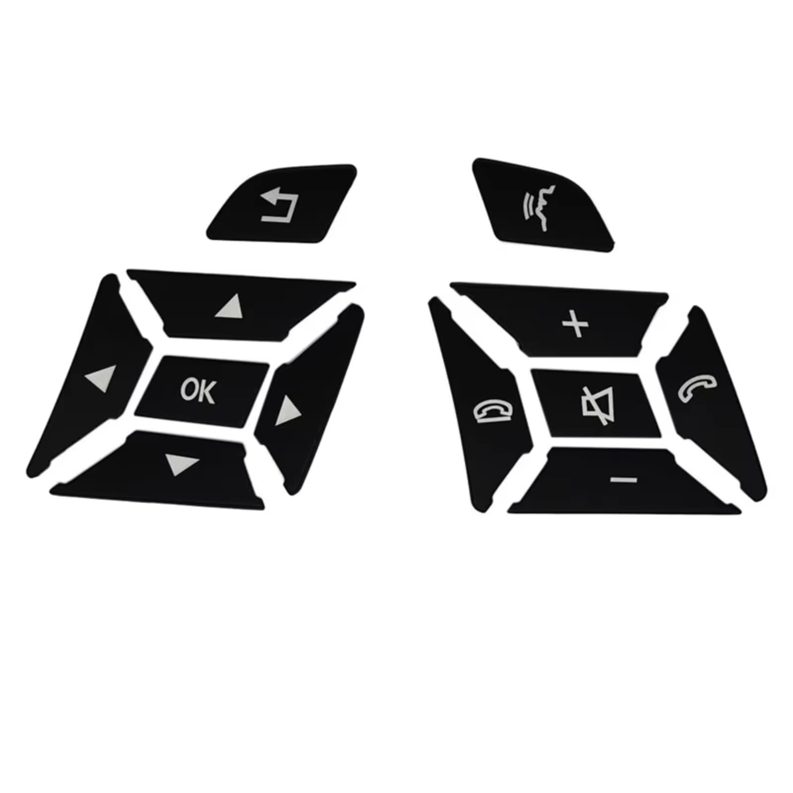 Modification Interior Compatible with Benz C E Class W204 W212 Car Steering Wheel Button Door Unlock Memory Accessories Button Window Lift Button Sticker