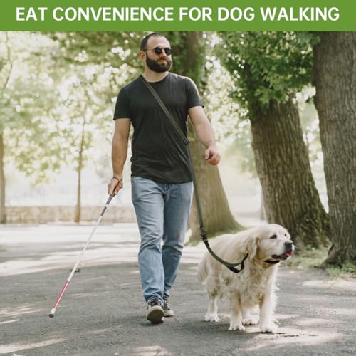 vsshe Freihandleinen Hundeleine, 2.5m Joggingleine Hunde, Verstellbarer Hüftgurt & Dehnbare Bungee-Leine, Lange Hundeleine mit Sicherheitsschnalle & Reflektierenden Nähten für Klein Mittel Groß Hunde