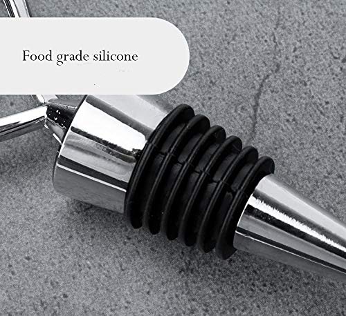 JUNSHUO 3 Stuks Vacuüm Hartvormige Wijndoppen - zinklegering Flessenstopper - Reserve Flessendop - Wijnstopper… - Afbeelding 4