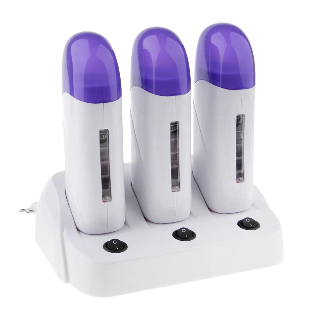 Enakshi 3pcs Depilatory Roll On Wax Cartridge Heater Warmer Hair Removal Machine EU|Health & Beauty|Nail Care Manicure & Pedicure|Spas Baths & Supplies|Package Includes:3 Pieces Wax Heater Machine-image-3