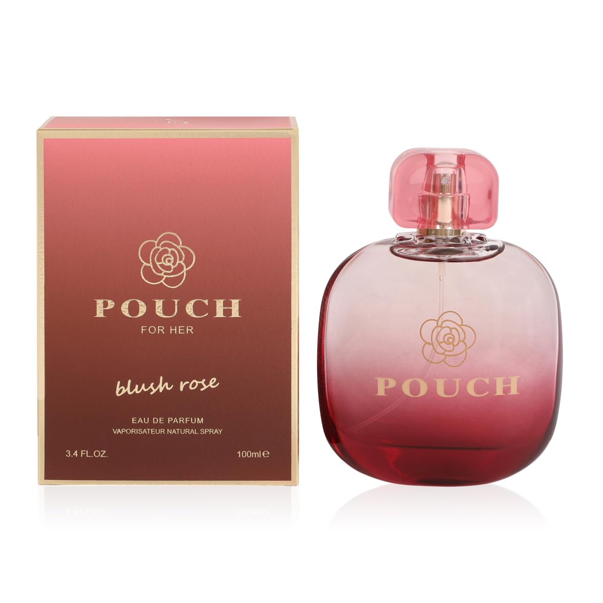 Pouch Blush Rose Spray Perfume Eau De Parfum For Women 100ML 3 4FL OZ