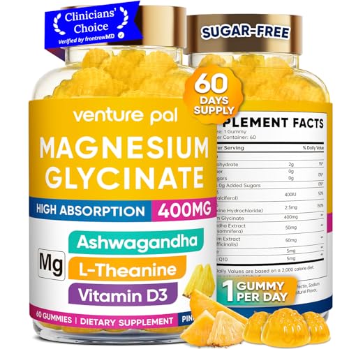 Image of 60 Day Supply Magnesium Glycinate 400mg Gummies Sugar Free High Absorption