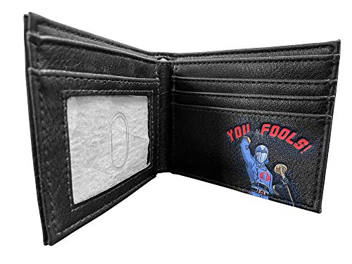 G.I. Joe Faux Leather Bifold Wallet with Cobra Commander Symbol Front Pocket Slim Credit Card Wallet for Men Women4