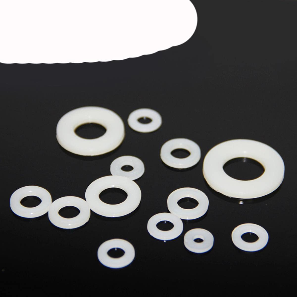 250 Pezzi Rondelle In Nylon Distanziali Isolanti In Plastica - Foto 4