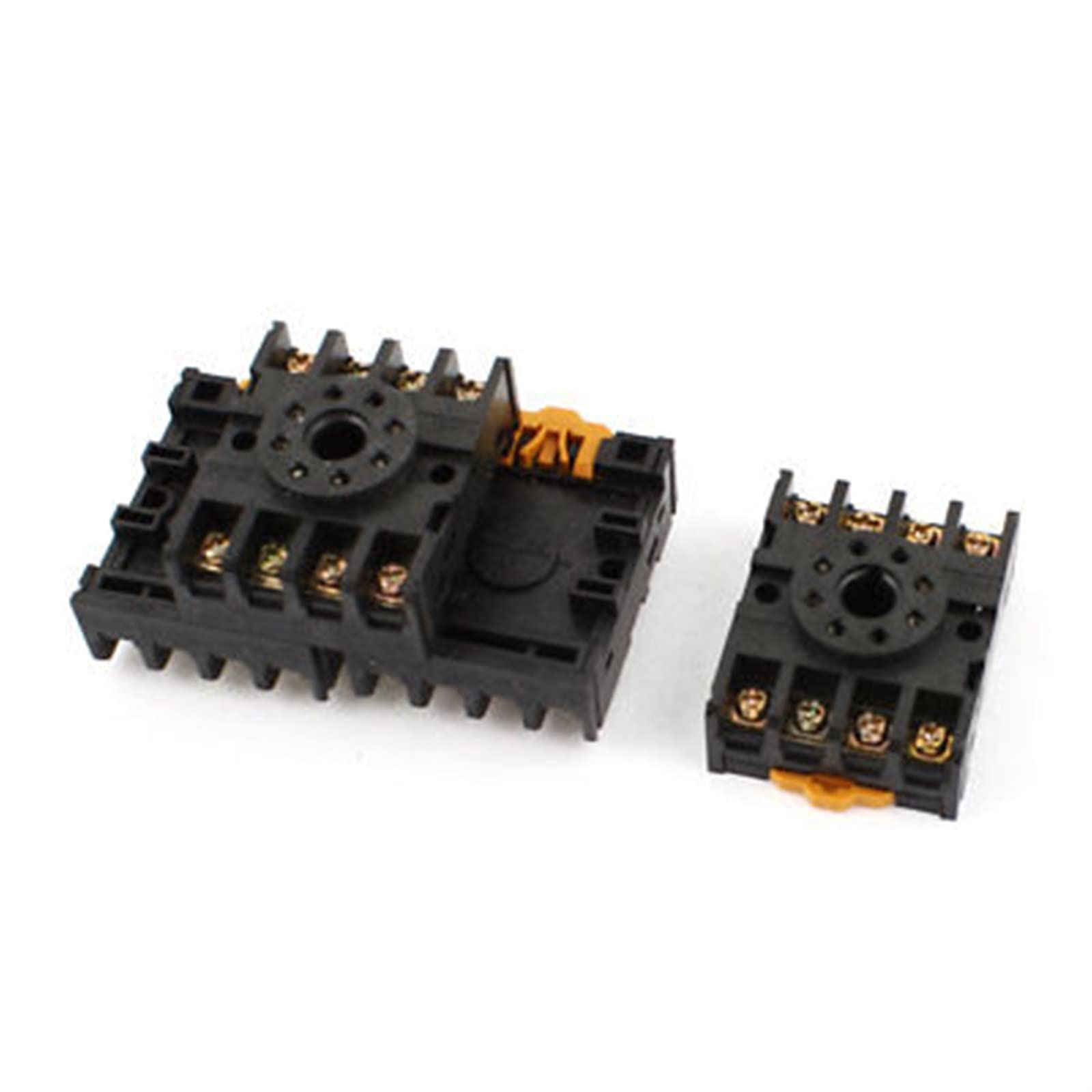 VDOQTLJT 20pcs PF083A 8 Pins 35mm DIN Rail Power Relay Base Socket for MK2P-I JTX-2C DH48S