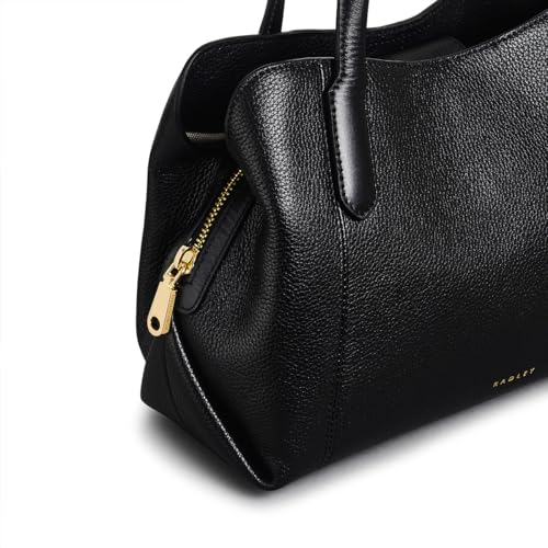 Image of RADLEY London Provence Avenue Women's Small Leather Ziptop Satchel Bag, Black