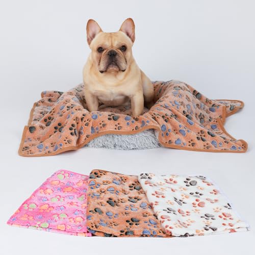 image for Luciphia 1 Pack 3 Blankets Super Soft Fluffy Premium Fleece Pet Blanke