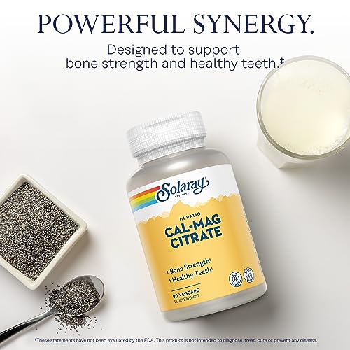 Solaray-Calcium-Magnesium-Citrate-1000mg-11-Ratio-Bone-Strength-Supplement-Muscle-Nervous-System-and-Bone-Health-Support-Chelated-for-High-Absorption-Gentle-Digestion-15-Servings-90-VegCaps