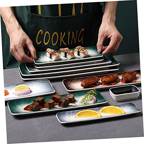 Set 2 Platos Sushi Cerámica Rectangular miniatura 7