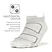Feetures! - Elite Merino+ Ultra Light - No Show Tab - Silver/Black - Size X-Large - Athletic Running Socks