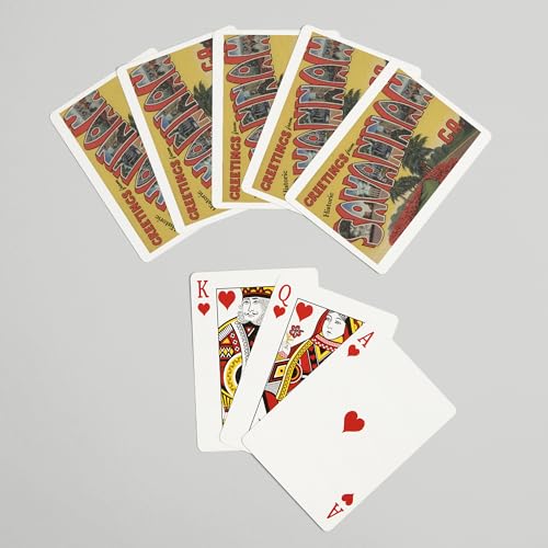 Baraja de 52 cartas tamaño póker miniatura 7