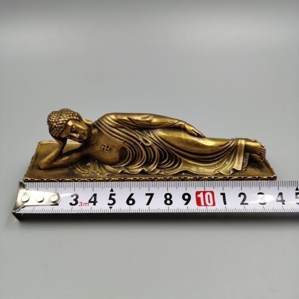 Amazon｜仏像 涅槃像 涅槃仏 寂滅【釈迦如来涅槃像】真鍮 臥仏