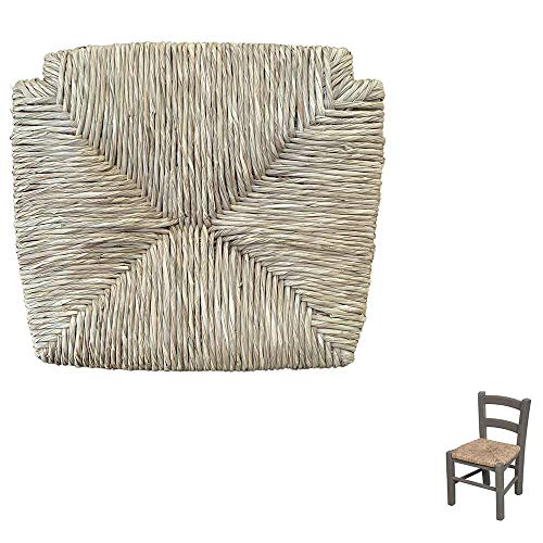 okaffarefatto zimbardi costanza - Chaise d'enfant en paille de rivière, Rustique, Chaise, pour salle à manger, Brun, Bois, Paille