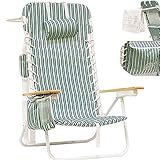 South Bay Beach Life - Premium Beach Chair - Custom, XL Rust-Proof Aluminum Frame Chairs with...