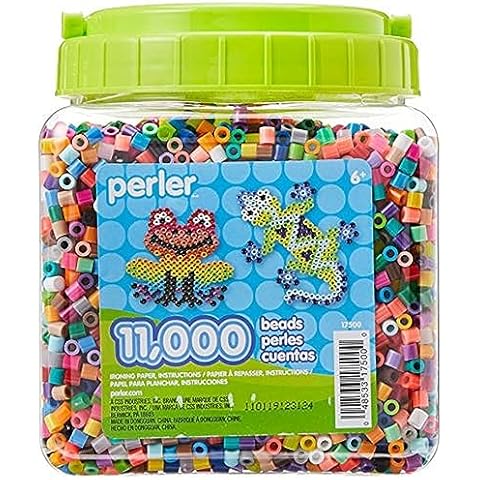 Perler Beads Assorted Multicolor Fuse Beads for Kids Crafts, 11000 pcs Cover