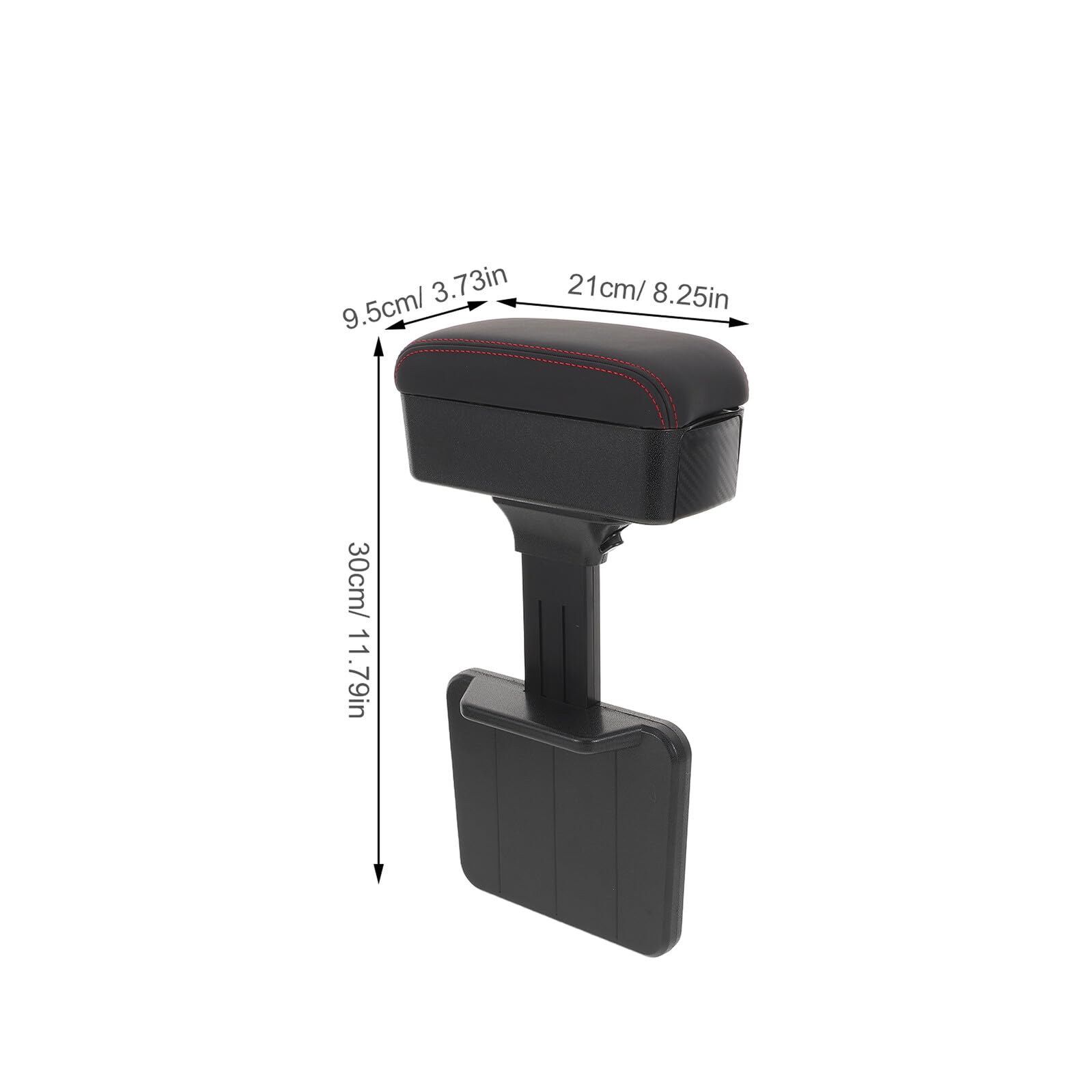 Mikinona Box Portaoggetti Bracciolo Auto con Poggiabraccio Regolabile Materiale PU e Organizer per Console Centrale Supporto Braccio Confortevole Adatto Vari Modelli