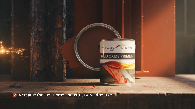 Trade Paints Water Based Acrylic Anti-Corrosive Metal Primer – Red - View #11