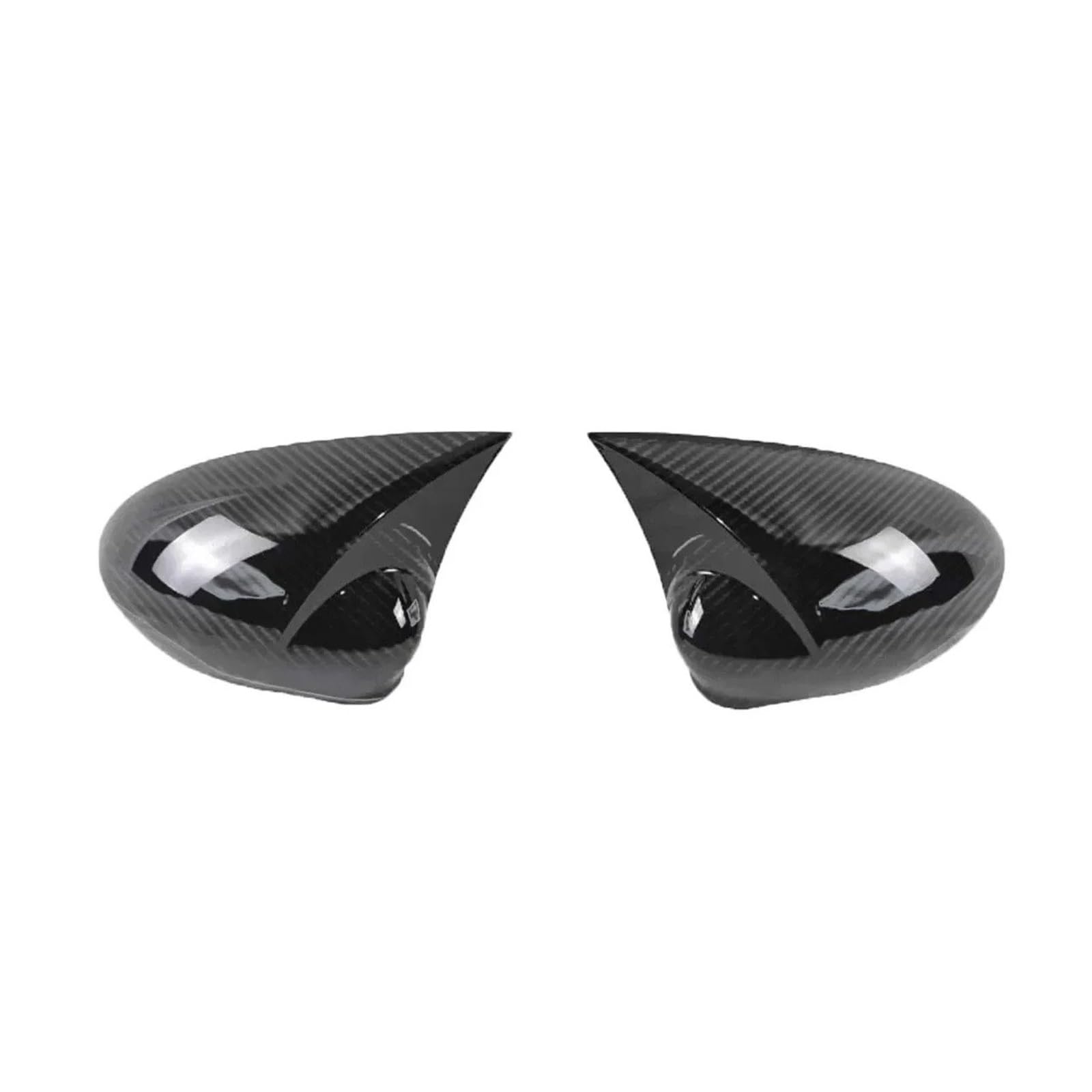Rearview Mirror Cover Cap for Fiat for Punto 500 2009-2018 Rearview Side Mirror Cover Wing Cap Sticker Exterior Door Case Trim(Carbon Look)