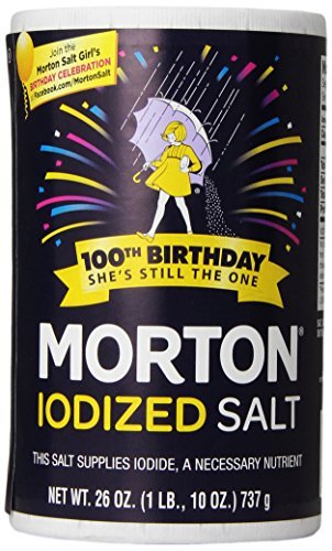 Morton Iodized Salt, 26 oz (Pack of 2)