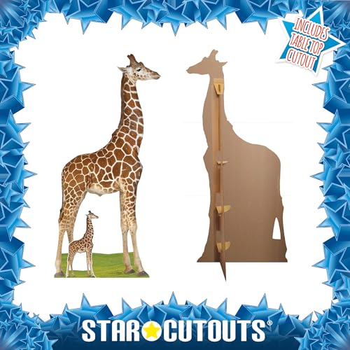 Girafe découpée en carton déco géante sans fixation murale - 7