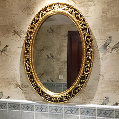 Huishoudelijke Artikelen Make-up Spiegel Wall Spiegel Decoratieve Antieke, Wandmontage Spiegel Ovale Decoratieve… - Afbeelding 3