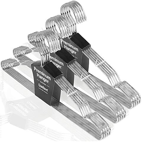 Qualsen Perchas de Acero Inoxidable para Abrigos (30 Paquete) Cover
