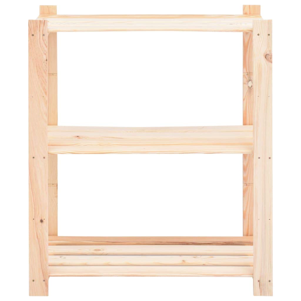 Générique Étagères de Rangement à 3 Niveaux 5 pcs 80x38x90 cm Pin 150 kg,Entreprise & Industrie,Stockage Industriel,Étagères industrielles,3051119