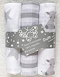 Suave y cómodo para el bebé Baby Comfort - Gasa estampada 100% Alg. (3 Pzs) 80x80 cm