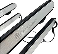 Vista 5 de Monster Tower Wakeboard Wakesurf Rack con soporte retráctil - liberación rápida, ajuste universal, rotación de 360°, parachoques de goma, cable