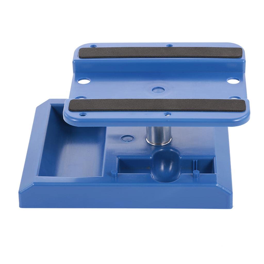 predolo Soporte de Trabajo para Coche RC de Mantenimiento Estación de Reparación Base Giratoria Plástico Resistente con 360 Grados y, Azul, 20 x 15.5 x 7 cm