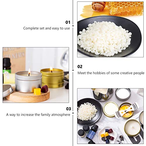 ARTIBETTER Kit de Fabricação de Velas DIY Com 600Ml Copo de Aço Inoxidável Fragrância de Cera de Abe