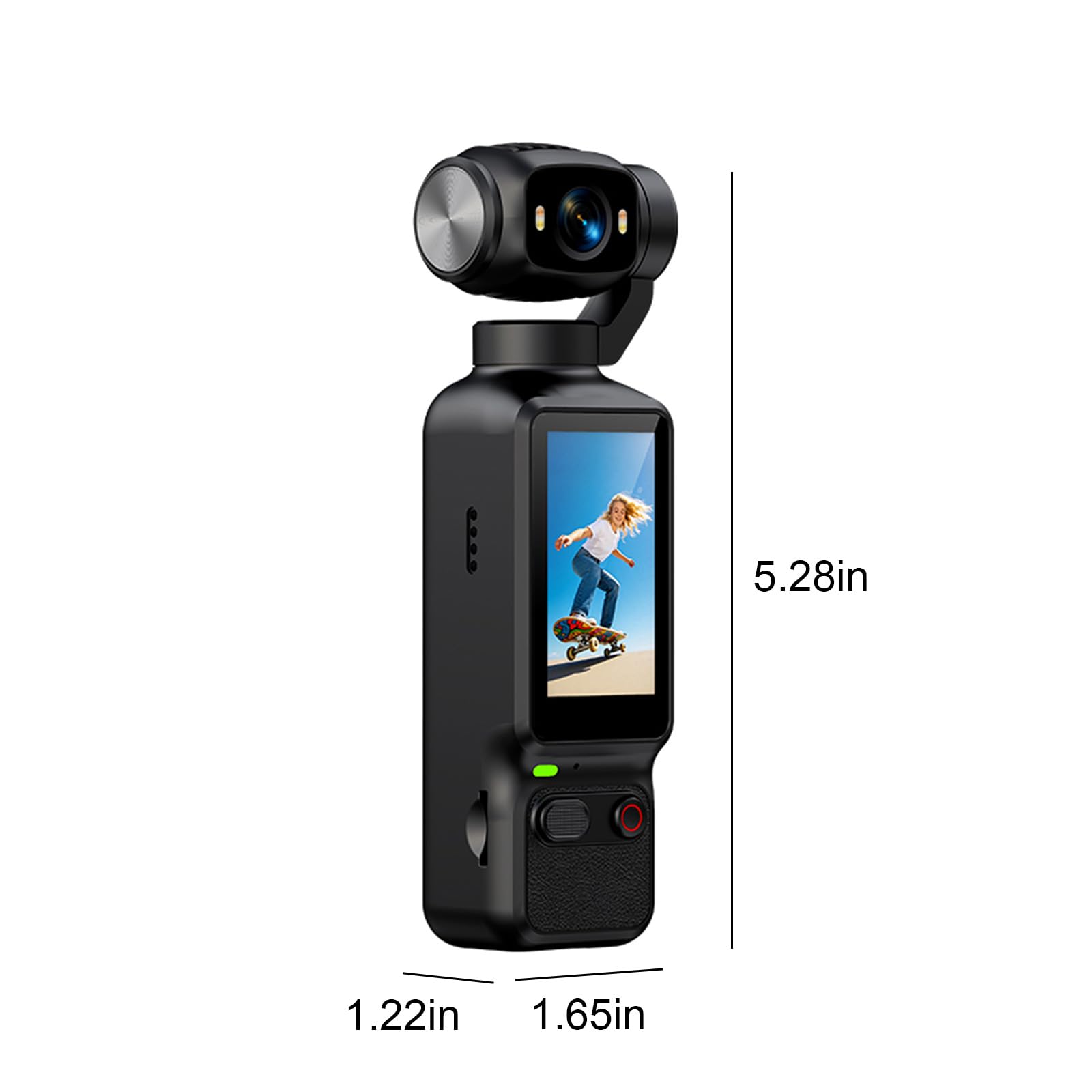 4K HD Vlogging Camera 180 Gradi Rotazione Lens Handheld Action