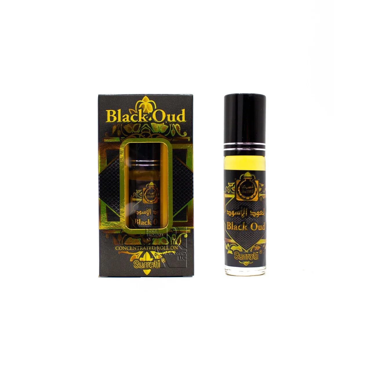 Black Oud 6ml Roll-On Perfume Oil – Pack of 6 | Deep Woody Oriental Fragrance | Alcohol-Free Attar for Men & Women | Long Lasting & Travel Friendly