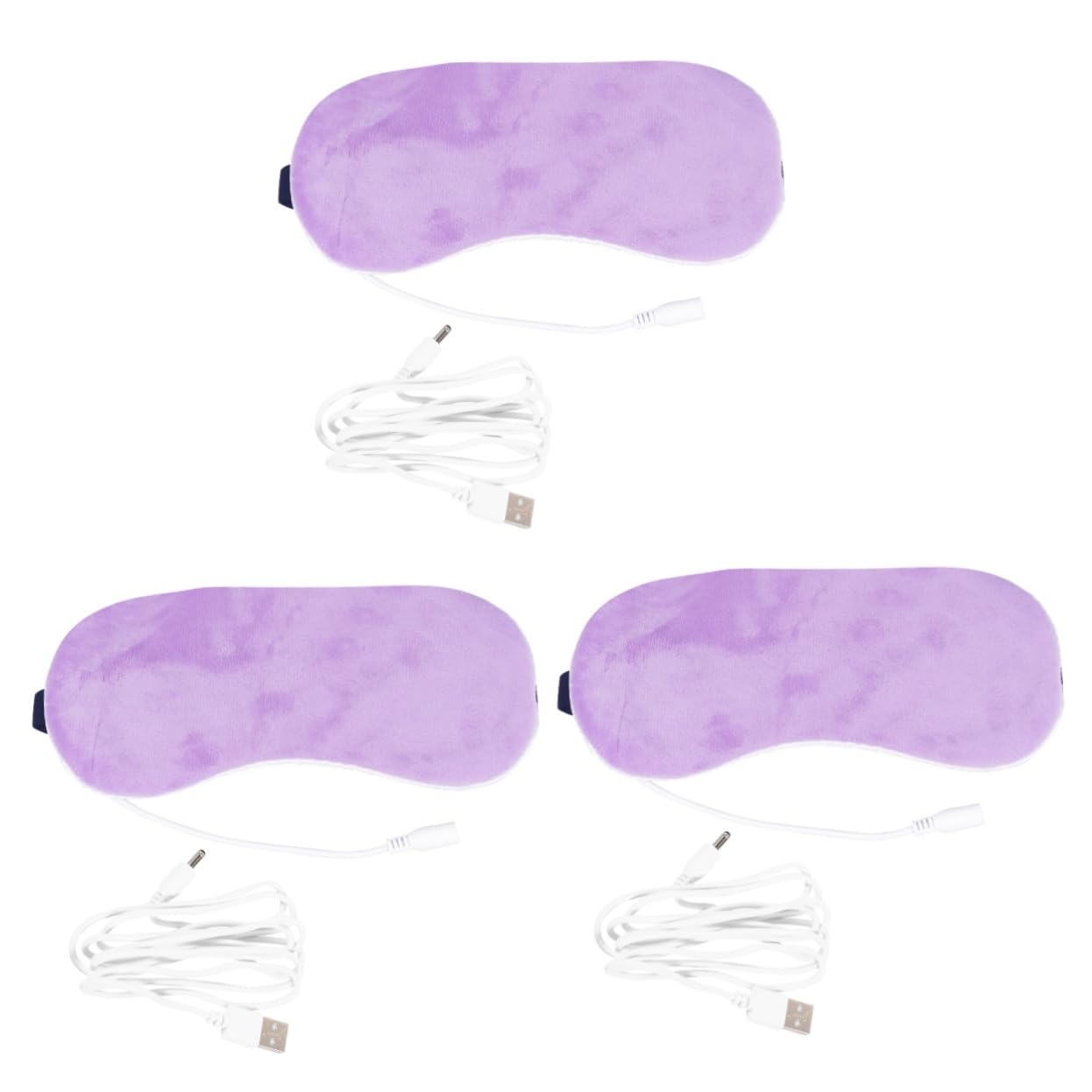 3 Pz Maschera Per Gli Occhi Al Vapore Copri Occhi a Vapore Cuscinetto Oculare Riscaldato Mascherine Per Dormire Da Viaggio Di Cristallo Viaggiare Macchina Da Massaggio Usb