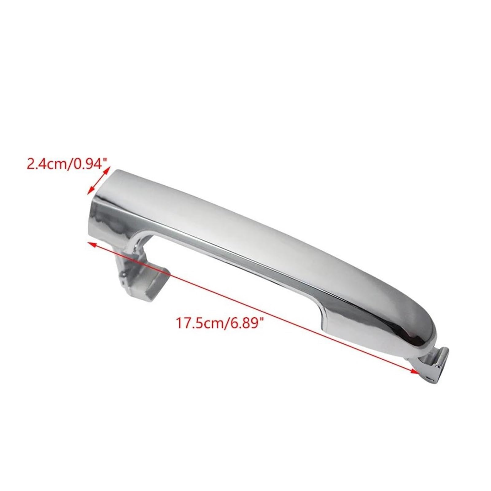 DEHIWI Maniglie interne per portiere Maniglia Esterna Esterna Per Porta Anteriore Sinistra In Plastica Argento Per Elantra 82651-2H000