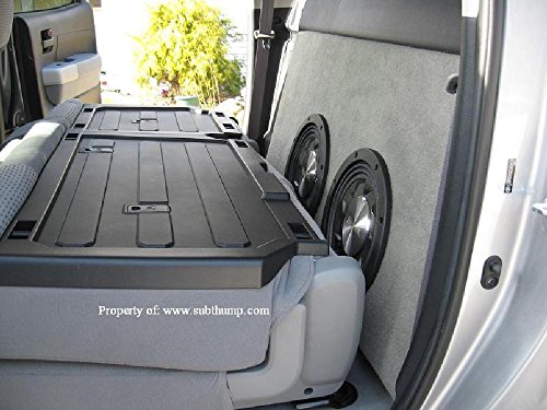 2007-2013 Tundra Crew Max Behind The Seat Dual 12 Thin Subwoofer Box
