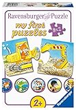 Was passt zusammen? Welche beiden Teile ergeben ein Bild? Mit Ravensburger my first puzzles mit zwei Teilen lernen Kleinkinder ab zwei Jahren zusammengehörige Teile zu erkennen und zu Motiven zusammen zu setzen