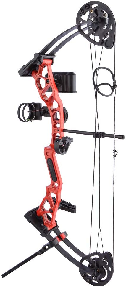 ZSHJGJR Archery Compound Bow and Arrow Set for Youth and Adults Beginner 16-28 Lbs 200 fps with Single Pin Sight Archery Hunting Shooting Kit Right Handed