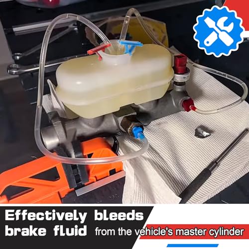 Enhon SO-ENHON-2838 Master Cylinder Bleeder Kit Replacement For 14151, 22 Inch Hose, Clip, Sae And Metric Fittings Universal Fit, Complete Brake Bleeder Kit thumb #4