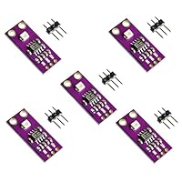 PAMEENCOS 5pcs MCU-GUVA-S12SD Solar UV Intensity Sensor, GUVA-S12SD UV Detect Sensor, Ultraviolet Light Sensor, S12SD Light Sensor, Wavelength Detection Range 240nm-370nm 130 Degrees Large Angle