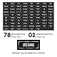 Gewürzetiketten (80 Stück) - Schwarz - Aufkleber Gewürze Etiketten Selbstklebend - Vorratsetiketten - Rechteckig - Wasserfest - Gewürz Sticker - Küchenetiketten - klein 50x20mm
