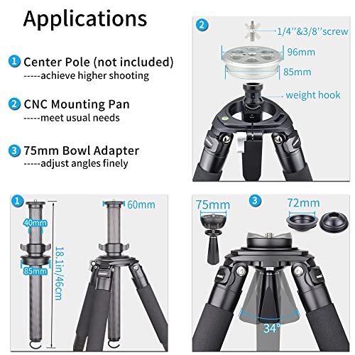 Professional Camera Tripod Carbon Fiber