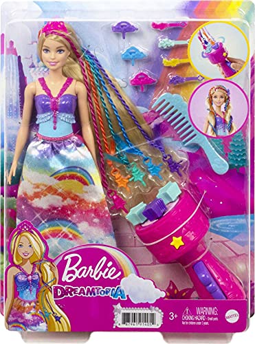 Barbie GTG00 - Dreamtopia Flechtspaß Prinzessin Haarstyling Puppe mit Zubehör, Geschenk für Kinder von 3 bis 7 Jahren – Bild 7