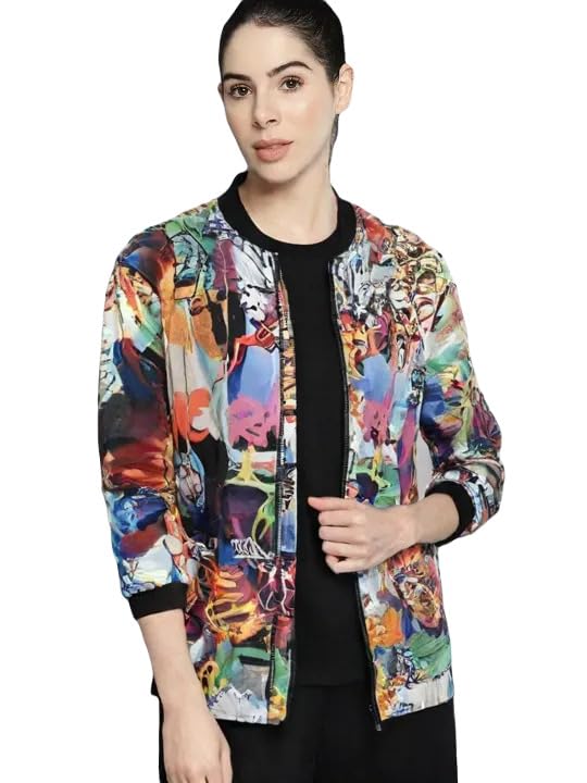 Stylish Printed Jacket For Women,Printed Winter Printed Jacket For Women, Women Jacket,Casual Printed Jacket For Women, Bomber Jacket, Jacket02.-image-3