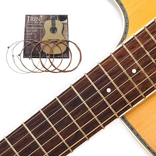 Btuty Cordes de Guitare folk Acoustique en Acier Inoxydable alliage de cuivre noyau de cuivre, 6pcs / pack (.010-.047) - Les Beatles, Paul McCartney, John Lennon, RIngo Starr, George Harrison Btuty Cordes de Guitare folk Acoustique en Acier Inoxydable alliage de cuivre noyau de cuivre, 6pcs / pack (.010-.047) – Image 3
