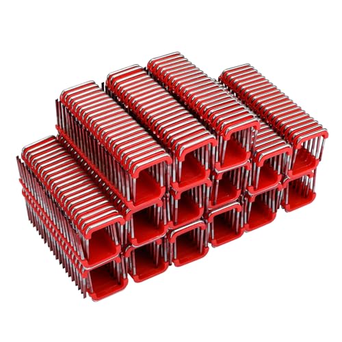 MNM1-600 Insulated Cable Staple 1 inch Insulated Cable Staples for 2448-20 Cable Stapler Gun for Wood- 600 Qty