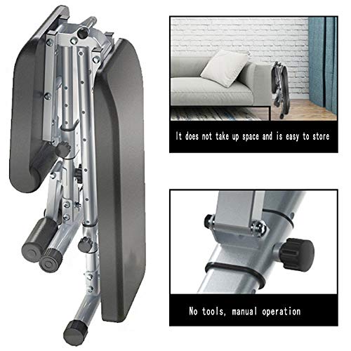 FEILA Adjustable Folding Fitness Barbell Rack and Weight Bench Weight Bench with Upgraded Wider Backrest Seat InclineDecline Exercise Workout Bench for Home Gym, Strength Training Full Body Workout