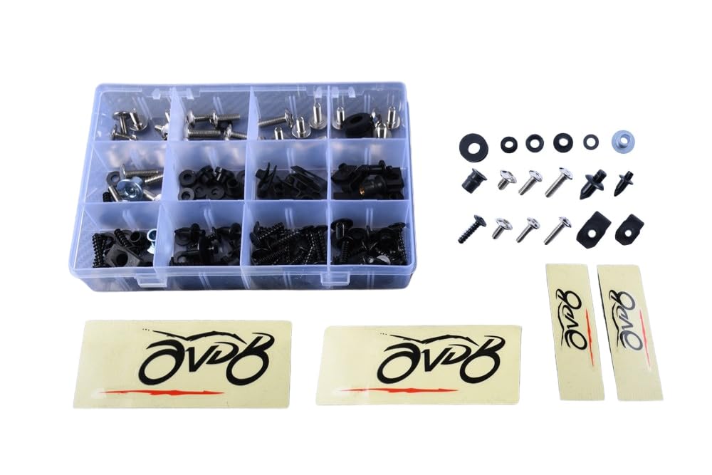 avdb-moto Kit visserie carénages M5, M6 compatible avec SUZUKI GSXR GSX-R 1000 2001-2002 (Aluminium)
