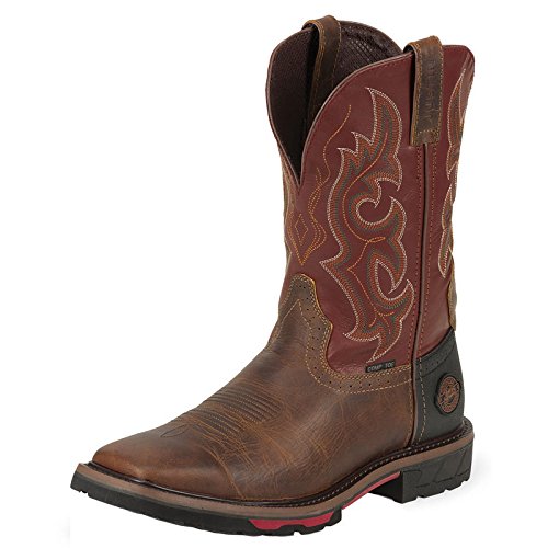 Justin Original Work Boots Men's Hybred Comp Toe Work Boot,Rugged Utah/Red Oiled,13 D Us #TOP13